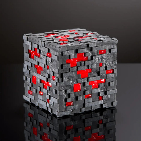 Réplica de Menda de Redstrone iluminada Minecraft