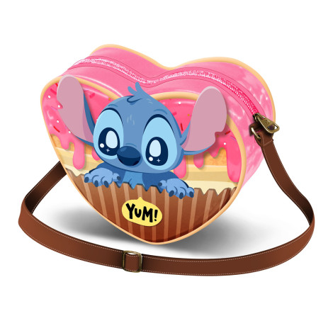 Stitch Lilo e Muffin Disney Saco Casual Cor-de-Rosa com Coração