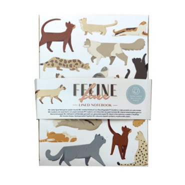 Bloco de notas A5 Cats Feline Fine