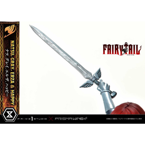 Fairy Tail Figura 1/6 Natsu, Gray, Erza, Happy Deluxe Bonus Version 57 Hm