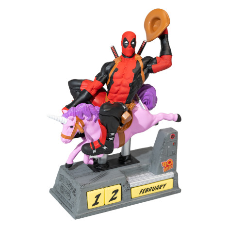 Calendário perpétuo do unicórnio Deadpool Marvel