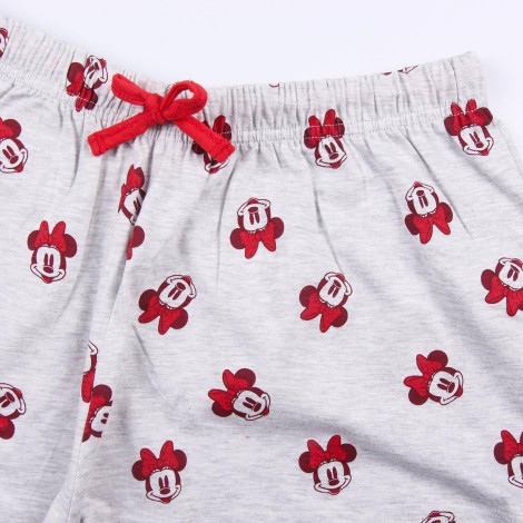 Pijama Minnie Mouse curto Cinzento