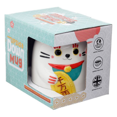 Caneca de cerâmica Maneki Neko 3D