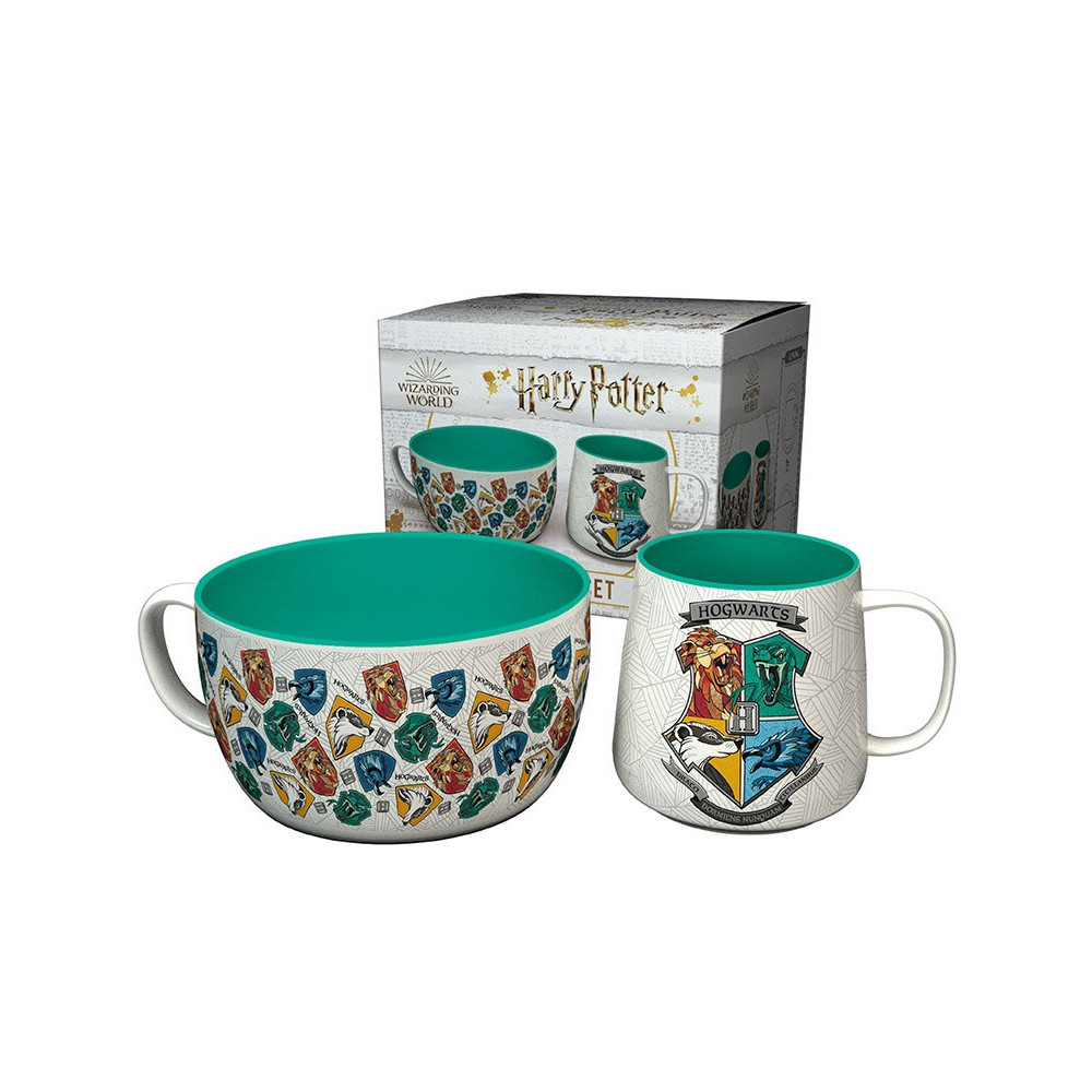 Conjunto de pequeno-almoço da casa de Hogwarts de Harry Potter