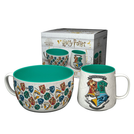 Conjunto de pequeno-almoço da casa de Hogwarts de Harry Potter