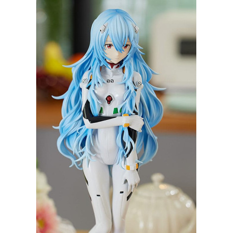 Rebuild Of Evangelion Pvc Pop Up Parade Xl Figure Rei Ayanami: Cabelo comprido Ver. 38 Cm