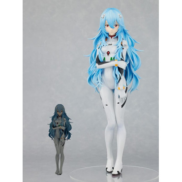 Rebuild Of Evangelion Pvc Pop Up Parade Xl Figure Rei Ayanami: Cabelo comprido Ver. 38 Cm