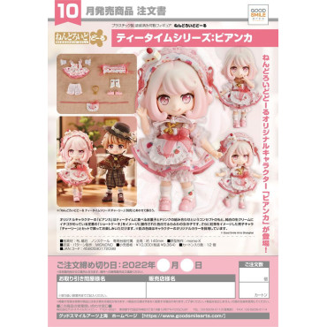 Figura de Personagem Original Boneca Nendoroid Série Tea Time: Bianca 10 Cm