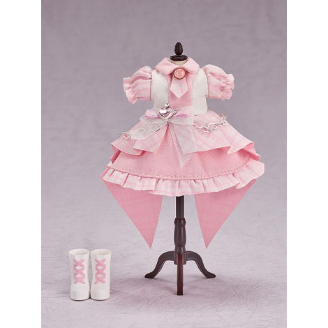 Acessórios de figuras de personagens originais para bonecas Nendoroid Conjunto de roupa: Roupa de Ídolo - Rapariga (Rosa bebé)