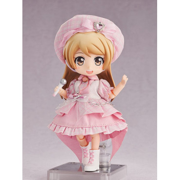 Acessórios de figuras de personagens originais para bonecas Nendoroid Conjunto de roupa: Roupa de Ídolo - Rapariga (Rosa bebé)