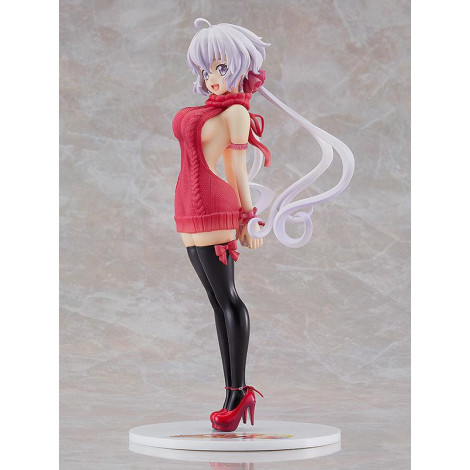 Senki Zesshou Symphogear G Pvc 1/7 Chris Yukine Figura: Adorável estilo camisola Aq 24 Cm