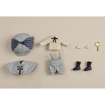 Original Character Figure Acessórios Para Figuras Nendoroid Doll Outfit Set Detetive - Boy (Gray)