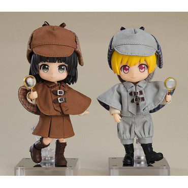 Original Character Figure Acessórios Para Figuras Nendoroid Doll Outfit Set Detetive - Boy (Gray)