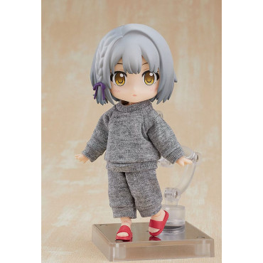 Conjunto de roupa para bonecas Nendoroid: camisola e calças de treino (cinzento) Acessórios para figuras originais