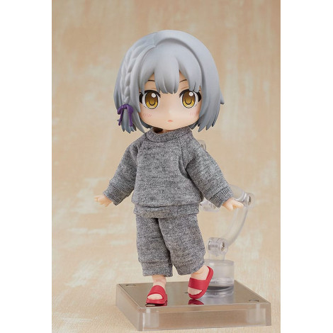 Conjunto de roupa para bonecas Nendoroid: camisola e calças de treino (cinzento) Acessórios para figuras originais