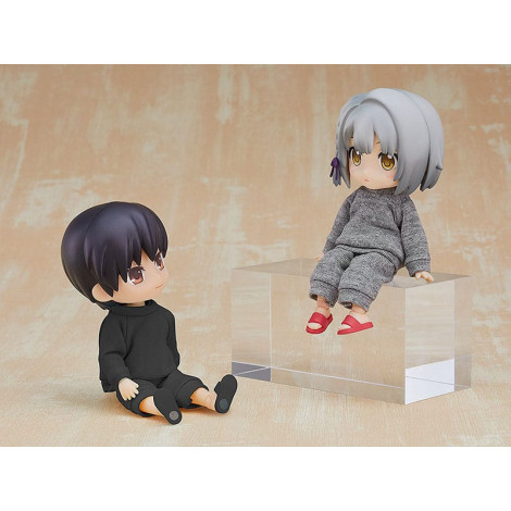 Conjunto de roupa para bonecas Nendoroid: camisola e calças de treino (cinzento) Acessórios para figuras originais