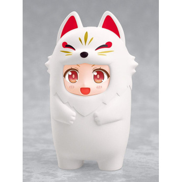 Nendoroid Figura Mais Acessórios Para Figuras Nendoroid Kigurumi Face Parts Case White Kitsune 10 Cm