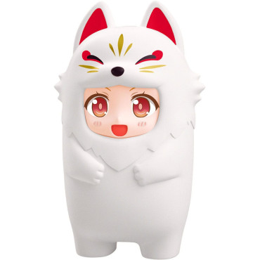 Nendoroid Figura Mais Acessórios Para Figuras Nendoroid Kigurumi Face Parts Case White Kitsune 10 Cm