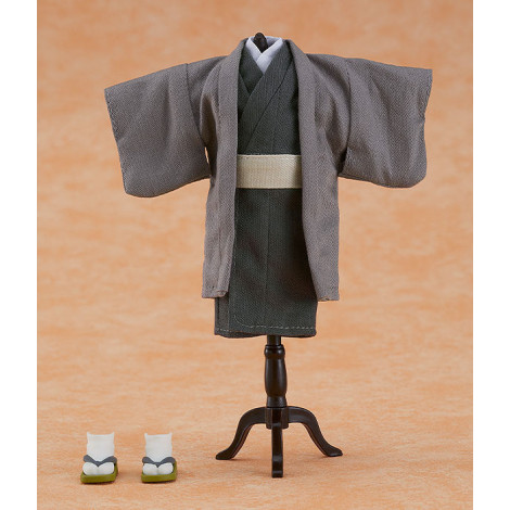 Acessórios para figuras de personagens originais para boneca Nendoroid Conjunto de roupa: Kimono - Rapaz (Cinzento)