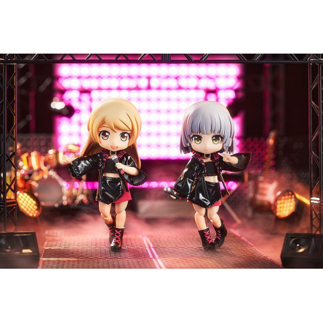 Acessórios para figuras de personagens originais para bonecas Nendoroid Conjunto de roupa de Ídolo - Rapariga (Vermelho Rosa)