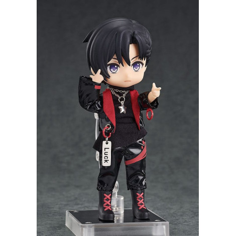 Acessórios de figuras de personagens originais para bonecas Nendoroid Conjunto de roupa de Ídolo - Rapaz (Vermelho escuro)