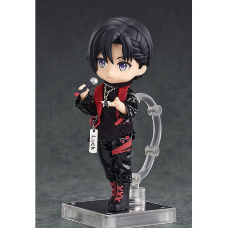 Acessórios de figuras de personagens originais para bonecas Nendoroid Conjunto de roupa de Ídolo - Rapaz (Vermelho escuro)