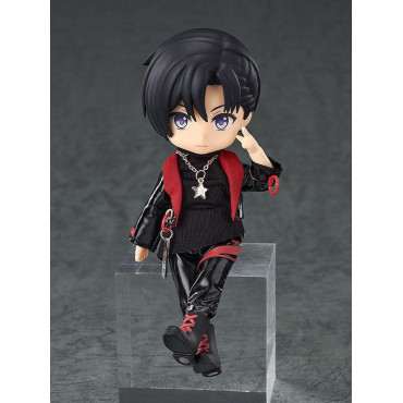 Acessórios de figuras de personagens originais para bonecas Nendoroid Conjunto de roupa de Ídolo - Rapaz (Vermelho escuro)