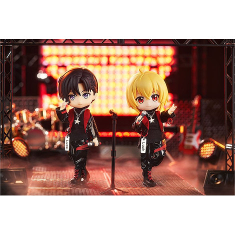 Acessórios de figuras de personagens originais para bonecas Nendoroid Conjunto de roupa de Ídolo - Rapaz (Vermelho escuro)