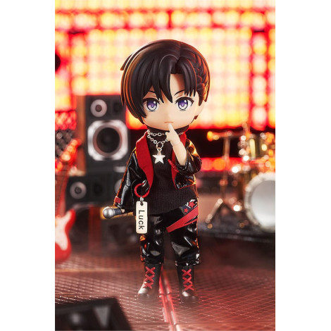 Acessórios de figuras de personagens originais para bonecas Nendoroid Conjunto de roupa de Ídolo - Rapaz (Vermelho escuro)