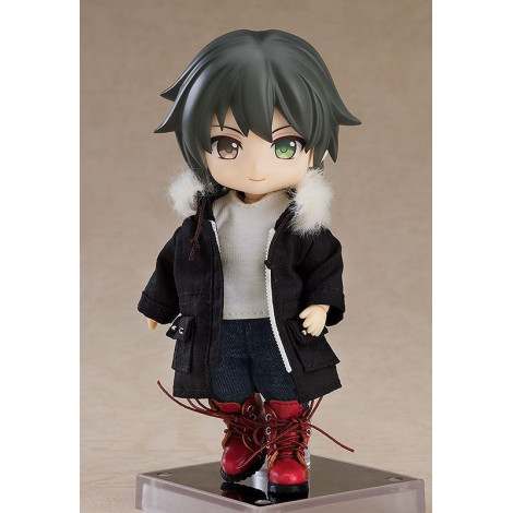 Original Character Character Figure Accessories Nendoroid Doll Warm Clothing Set: Boots & Mod Coat (Black)