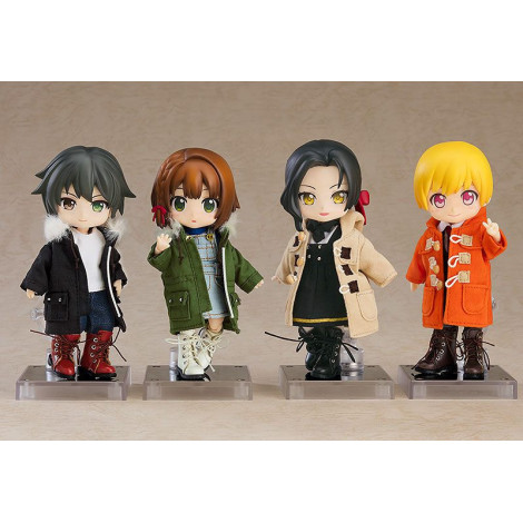 Original Character Character Figure Accessories Nendoroid Doll Warm Clothing Set: Boots & Mod Coat (Black)