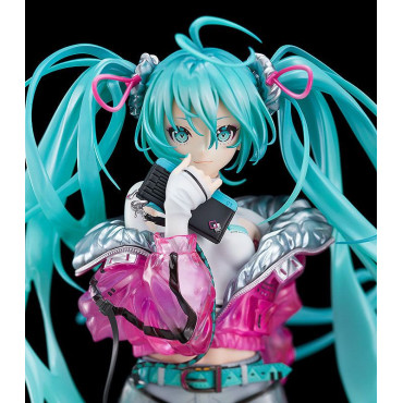 Figura Personagem Vocal Série 01 1/7 Hatsune Miku Com Solwa 24 Cm