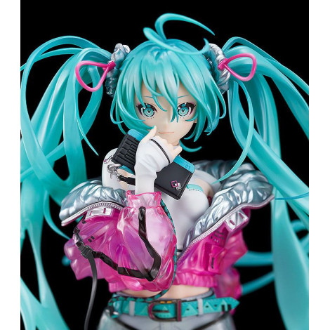 Figura Personagem Vocal Série 01 1/7 Hatsune Miku Com Solwa 24 Cm