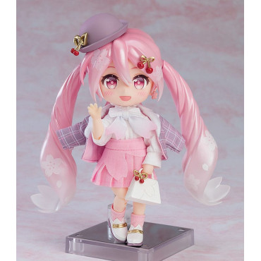 Figura Personagem Vocal Série 01: Hatsune Miku Boneca Nendoroid Sakura Miku: Hanami Outfit Ver. 14 Cm