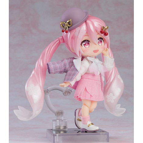 Figura Personagem Vocal Série 01: Hatsune Miku Boneca Nendoroid Sakura Miku: Hanami Outfit Ver. 14 Cm