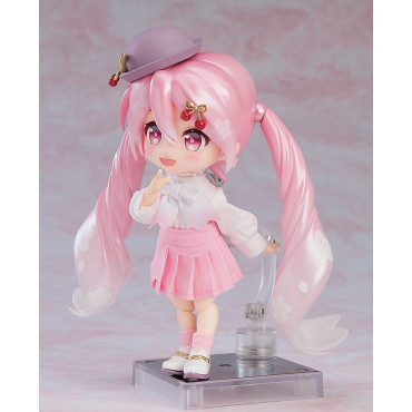 Figura Personagem Vocal Série 01: Hatsune Miku Boneca Nendoroid Sakura Miku: Hanami Outfit Ver. 14 Cm