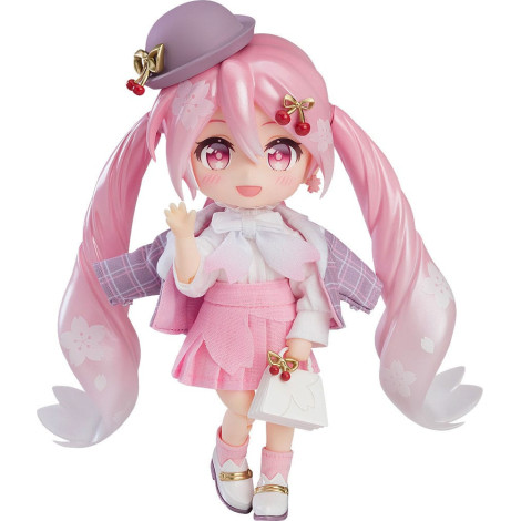 Figura Personagem Vocal Série 01: Hatsune Miku Boneca Nendoroid Sakura Miku: Hanami Outfit Ver. 14 Cm