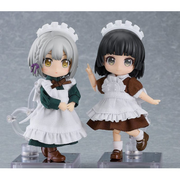 Acessórios de figuras de personagens originais para bonecas Nendoroid: Conjunto de roupa de empregada doméstica Mini (preto)