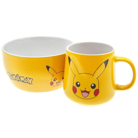 Conjunto de canecas de pequeno-almoço Pokemon Pikachu