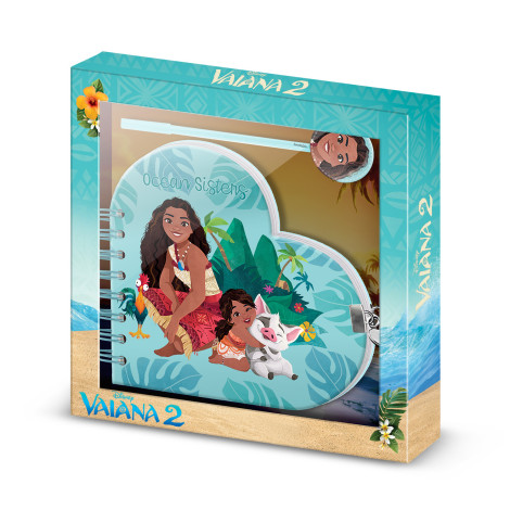 Agenda Key Heart + Caneta Disney Vaiana