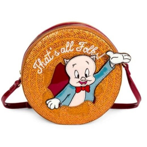 Loungefly Bolsa de ombro Porky Nicole Design