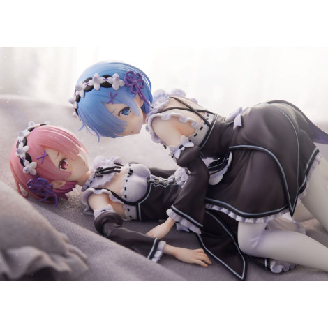 Figura Re:Zero Iniciando a Vida em Outro Mundo 1/7 Ram & Rem 9 Cm