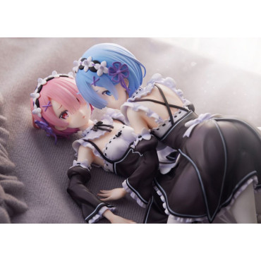 Figura Re:Zero Iniciando a Vida em Outro Mundo 1/7 Ram & Rem 9 Cm