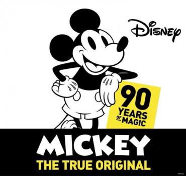 Brincos Mickey com banho de ouro Disney