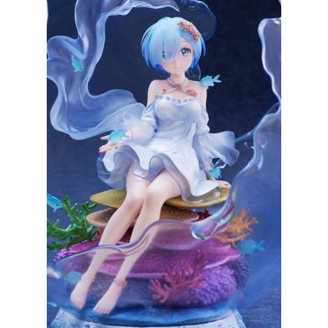 Figura Re:Zero Starting Life In Another World 1/7 Rem Aqua Orb Ver. 25 Cm