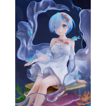 Figura Re:Zero Starting Life In Another World 1/7 Rem Aqua Orb Ver. 25 Cm