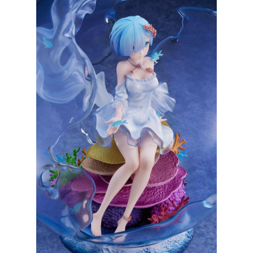 Figura Re:Zero Starting Life In Another World 1/7 Rem Aqua Orb Ver. 25 Cm