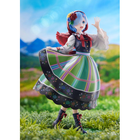 Figura Re:Zero Starting Life In Another World 1/7 Rem Country Dress Ver. 23 Cm