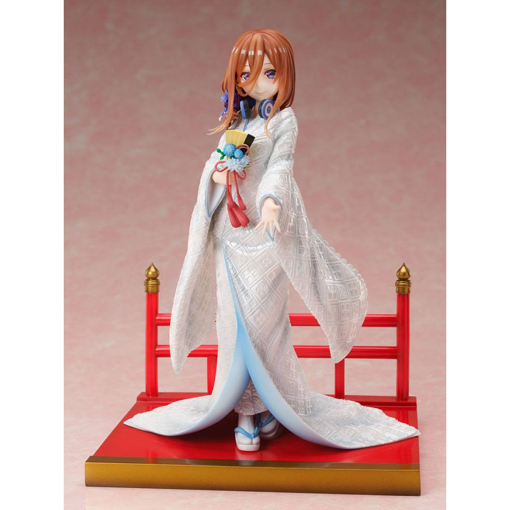 Figura Os Quíntuplos Quintessenciais 2 1/7 Miku Nakano Shiromuku 23 Cm