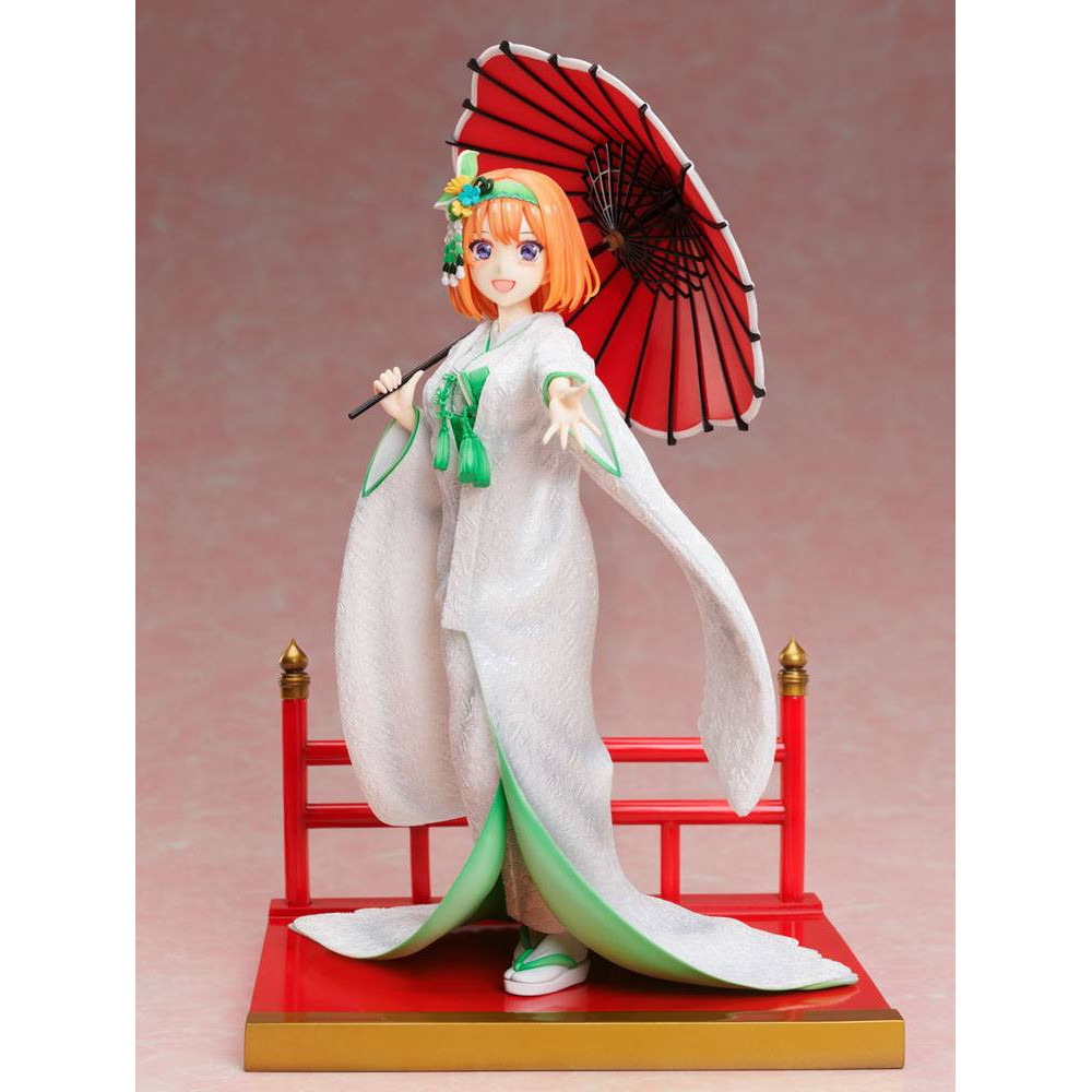 Figura Os Quíntuplos Quintessenciais 2 1/7 Yotsuba Nakano Shiromuku 23 Cm